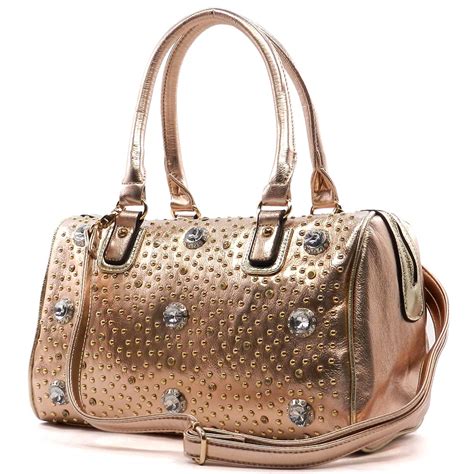 rose gold designer handbags